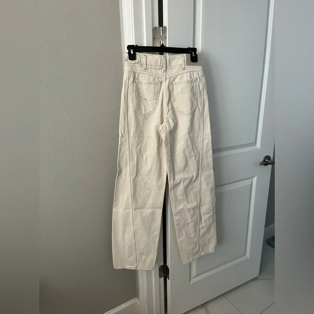 Free People Aster Straight Ivory Jeans - Picture 4 of 7